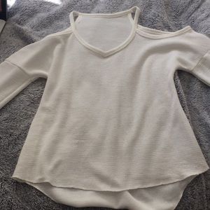 Long Sleeved White Sweater